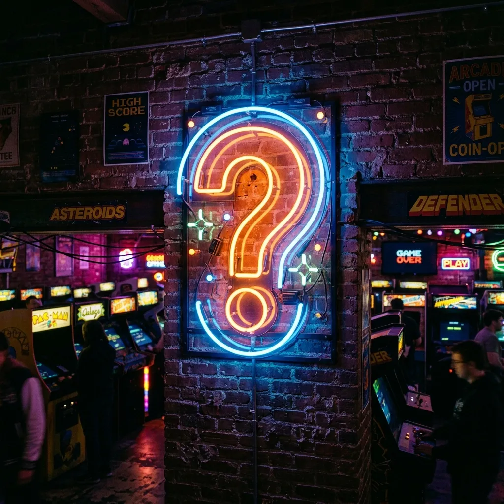 FAQ neon sign