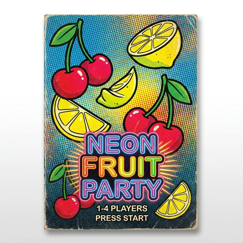 Neon Fruit Party Game